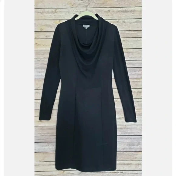 MaxMara | Dresses | Max Mara Black Long Sleeve Cowl Neck Maxi Dress Made In  Italy Size 42 | Poshmark